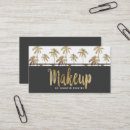 Search for palm tree business cards Gold