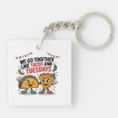 Search for food pun key rings Taco tuesday