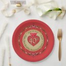 Search for 40th anniversary plates Red