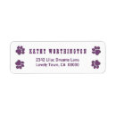 Search for purple lover return address labels Dog
