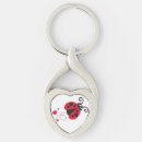 Search for cute ladybug key rings Black