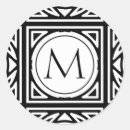 Search for monogram frame stickers Black and white