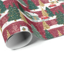 Search for forest green christmas wrapping paper Red and green