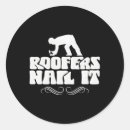 Search for roofers stickers Roof installation
