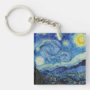 Search for fine square key rings Van gogh