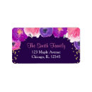 Search for purple sparkle return address labels Pink