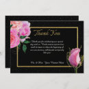 Search for pink black wedding thank you cards Glitter
