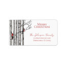 Search for birds on a branch return address labels Elegant