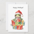 Search for funny frog christmas cards Whimsical
