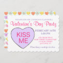 Search for valentine candy hearts invitations Pastel