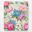 Search for pink peony floral mousepads Feminine