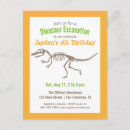 Search for dinosaur bones invitations Party