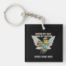 Search for cartoon nurse key rings Nursing student