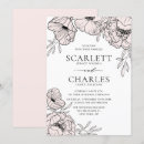 Search for pink flowers wedding invitations Vintage