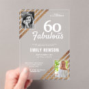Search for 60 and fabulous invitations Elegant