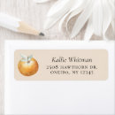 Search for orange fruit return address labels Watercolor