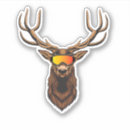 Search for funny deer hunting stickers Mullet
