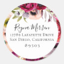 Search for floral round return address labels Summer