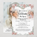 Search for rose celebration of life invitations Pink floral