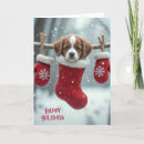 Search for st bernard christmas cards Cute