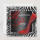 Search for zebra hens party invitations Black