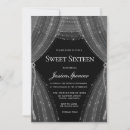 Search for fancy sweet 16 invitations Silver