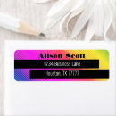 Search for bright return address labels Unique