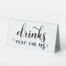 Search for drinks on us sign wedding signs Script