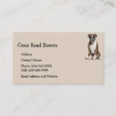 Search for boxer dog business cards Animal