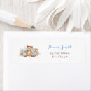 Search for blue 1st birthday return address labels Watercolor