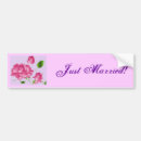 Search for rose wedding bumper stickers Just married
