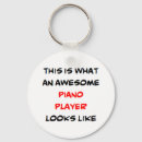 Search for music rounded key rings Pianist