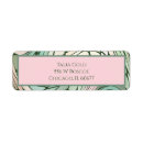 Search for pink and green return address labels Simple