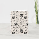 Search for white flower pattern cards Black and white