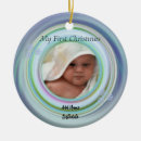 Search for color christmas tree decorations Babys first christmas