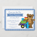 Search for boys 4th birthday invitations Train