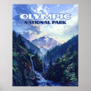 Search for vintage olympic posters Hoh rain forest