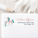 Search for rainbow unicorn return address labels Girls