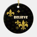 Search for fleur de lis christmas tree decorations Black