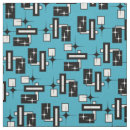Search for black white geometric fabric Vintage