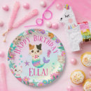 Search for cat birthday plates Kids party