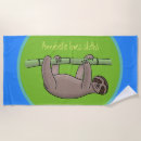 Search for sloth beach towels Cartoon