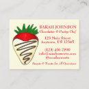 Search for chocolate covered strawberries business cards Strawberry