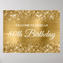 Search for 80th birthday posters Elegant