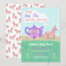 Search for fantasy cute baby shower invitations Unicorn