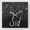 Search for rhinestone clocks Black