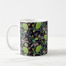 Search for birds and flowers mugs Floral pattern