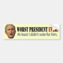 Search for george w bush bumper stickers Democrat