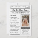 Search for newspaper birthday invitations Milestone