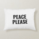 Search for peace cushions Typography